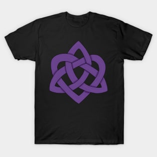 Purple Triquetra Heart T-Shirt